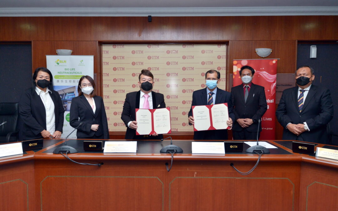 Memorandum of Agreement (MoA) Signing Ceremony Between University Technology Malaysia and Bio Life Neutraceuticals Sdn. Bhd.