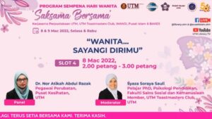 Program Hari Wanita : Wanita... Sayangi Dirimu