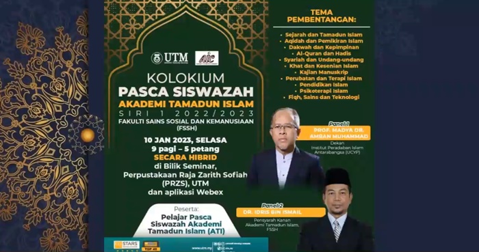 Kolokium Pasca Siswazah Siri 1 2022/2023 Bahagian 4