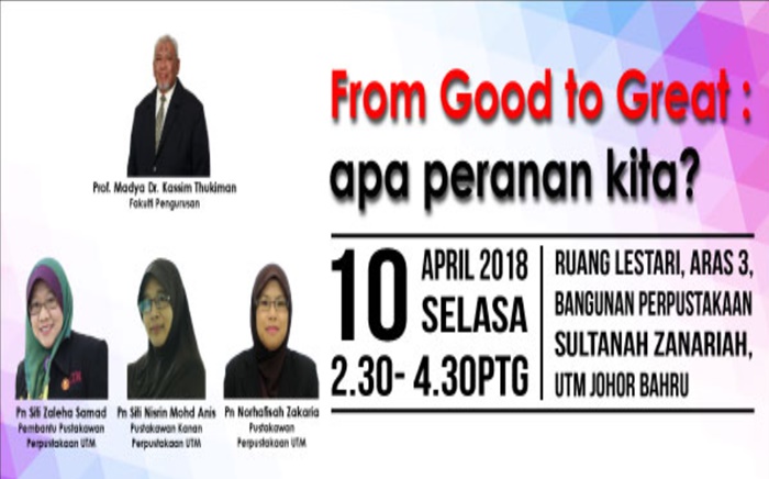 DISKUSI-From Good to Great, Apa Peranan Kita?