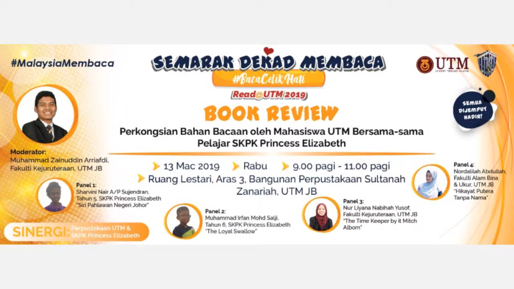 Karnival Semarak Dekad Membaca 2019 : Semarak Dekad Membaca-Book Review